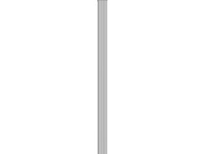 ALASKA-Serie Pfosten
11,7 x 11,7 x 240 cm, inkl. 3 PVC-Leisten
zum einbetonieren, PVC weiß, kartonverpackt