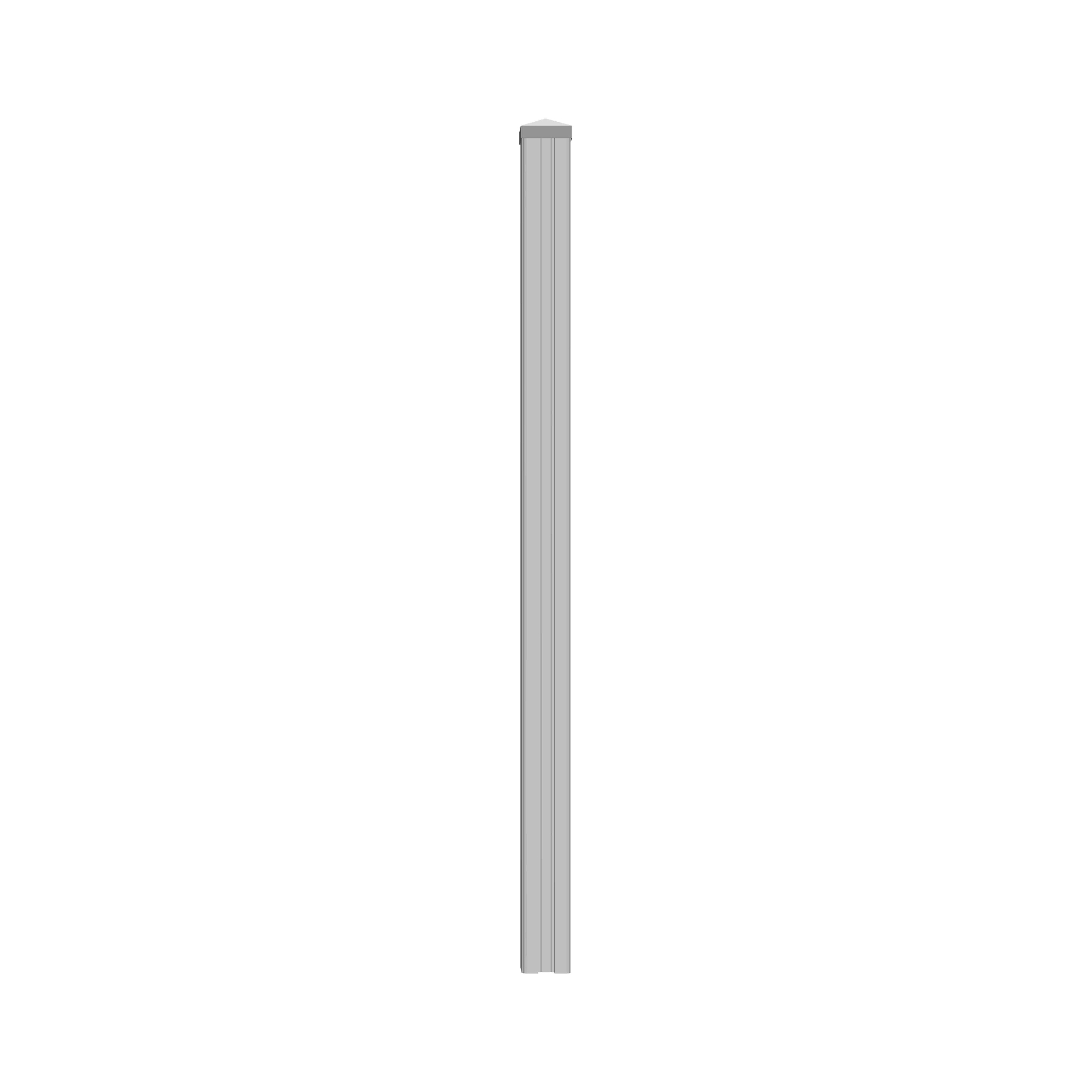ALASKA-Serie Pfosten
11,7 x 11,7 x 160 cm, inkl. 3 PVC-Leisten
zum einbetonieren, PVC weiß, kartonverpackt