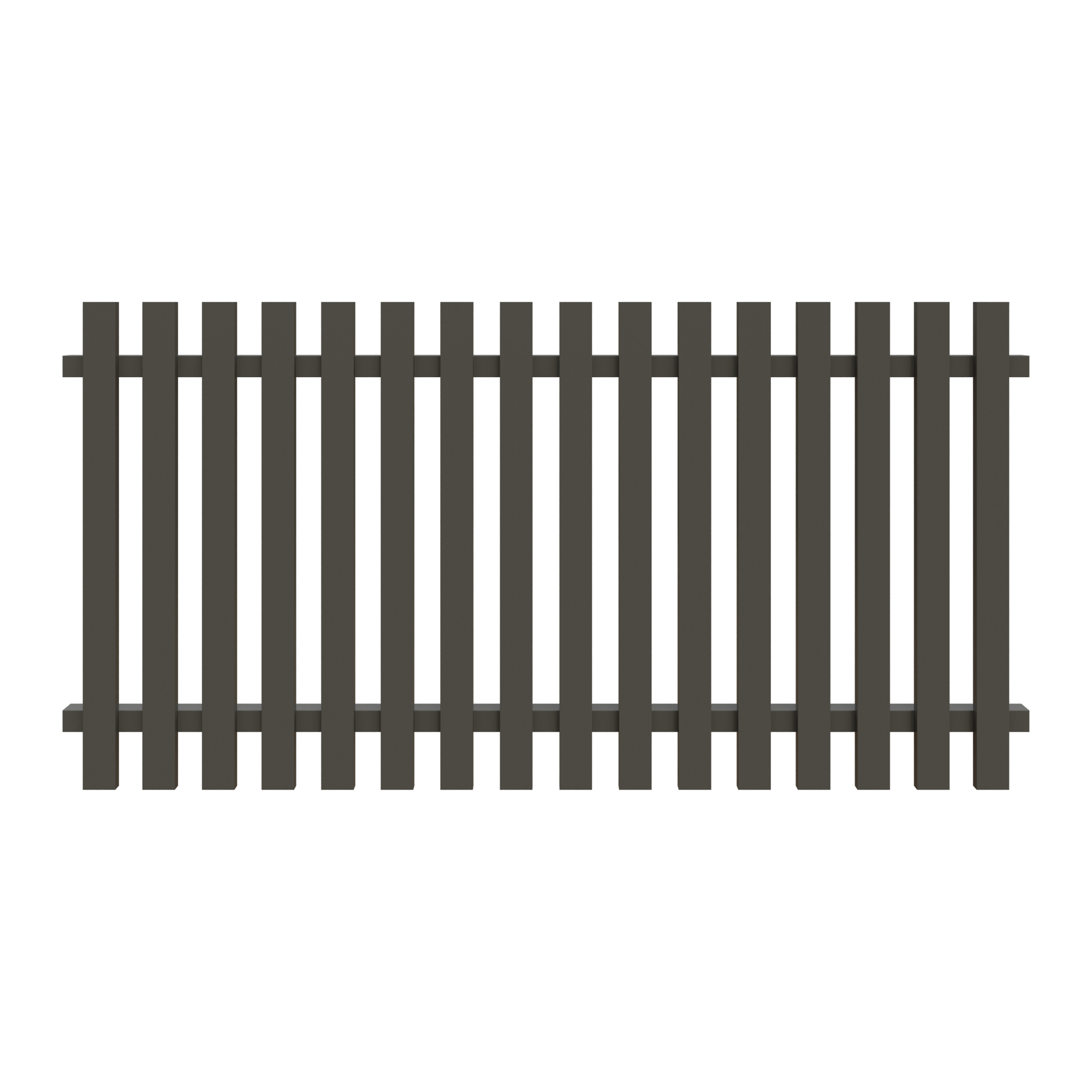 STADE-Serie Lattenzaun
180 x 90 cm, Latten 20 x 60 mm
Aluminium, anthrazit