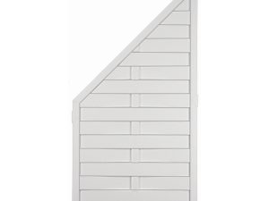 LIGHTLINE KS-LAMELLENZAUN
90 x 180/90 cm, ECKE rechts
Füllung / Rahmen WEISS