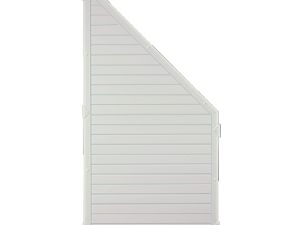 LIGHTLINE KS-Zaunelement
90 x 180/90 cm, ECKE links
Füllung weiß / Rahmen weiß