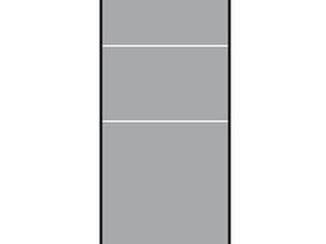 VETRO Glasscheibe
B 515 x H 1200 mm
Streifen-Dekor 81, satiniert
#68101