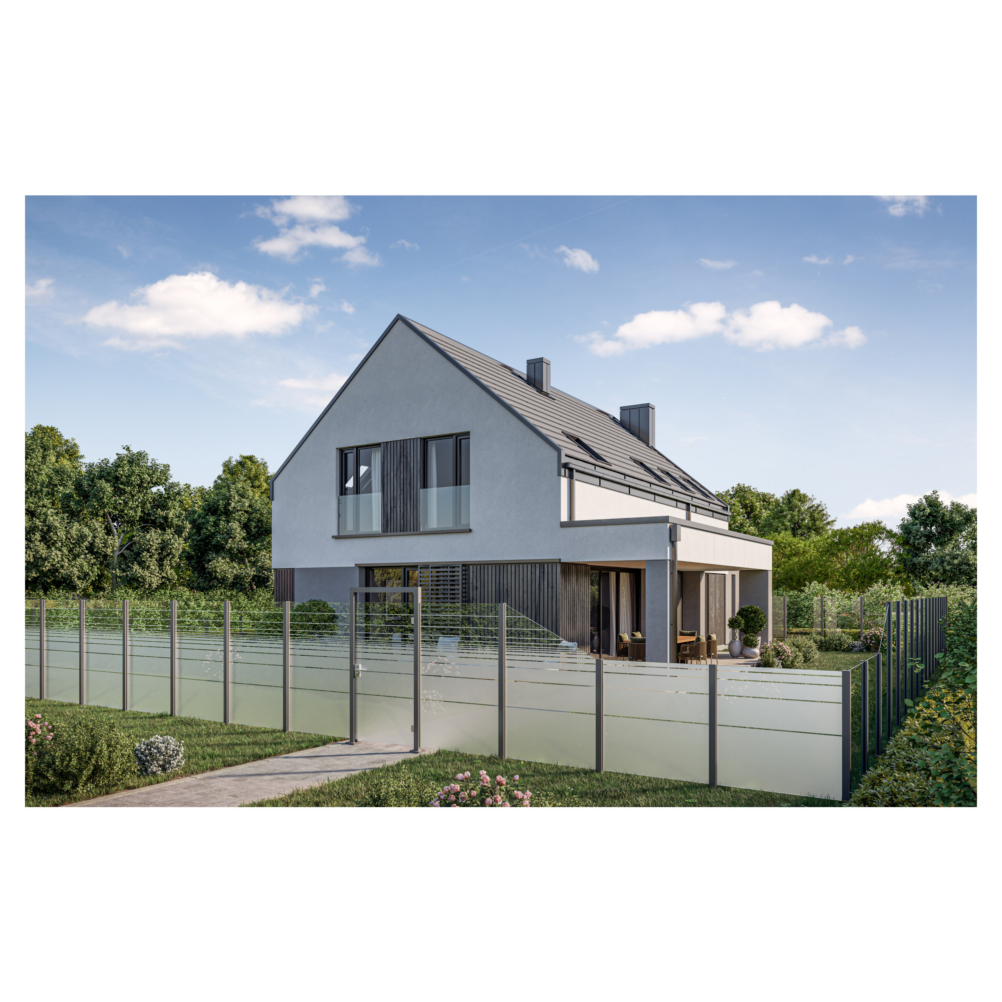 VETRO Glasscheibe
B 1030 x H 1200 mm
Streifen-Dekor 81, satiniert
#68102 – Bild 3