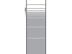 VETRO Glasscheibe
B 515 x H 1800 mm
Streifen-Dekor 81, satiniert
#68104