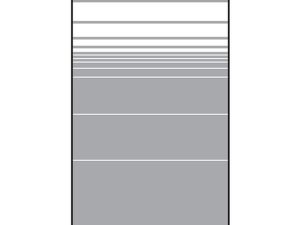 VETRO Glasscheibe
B 1030 x H 1800 mm
Streifen-Dekor 81, satiniert
#68105