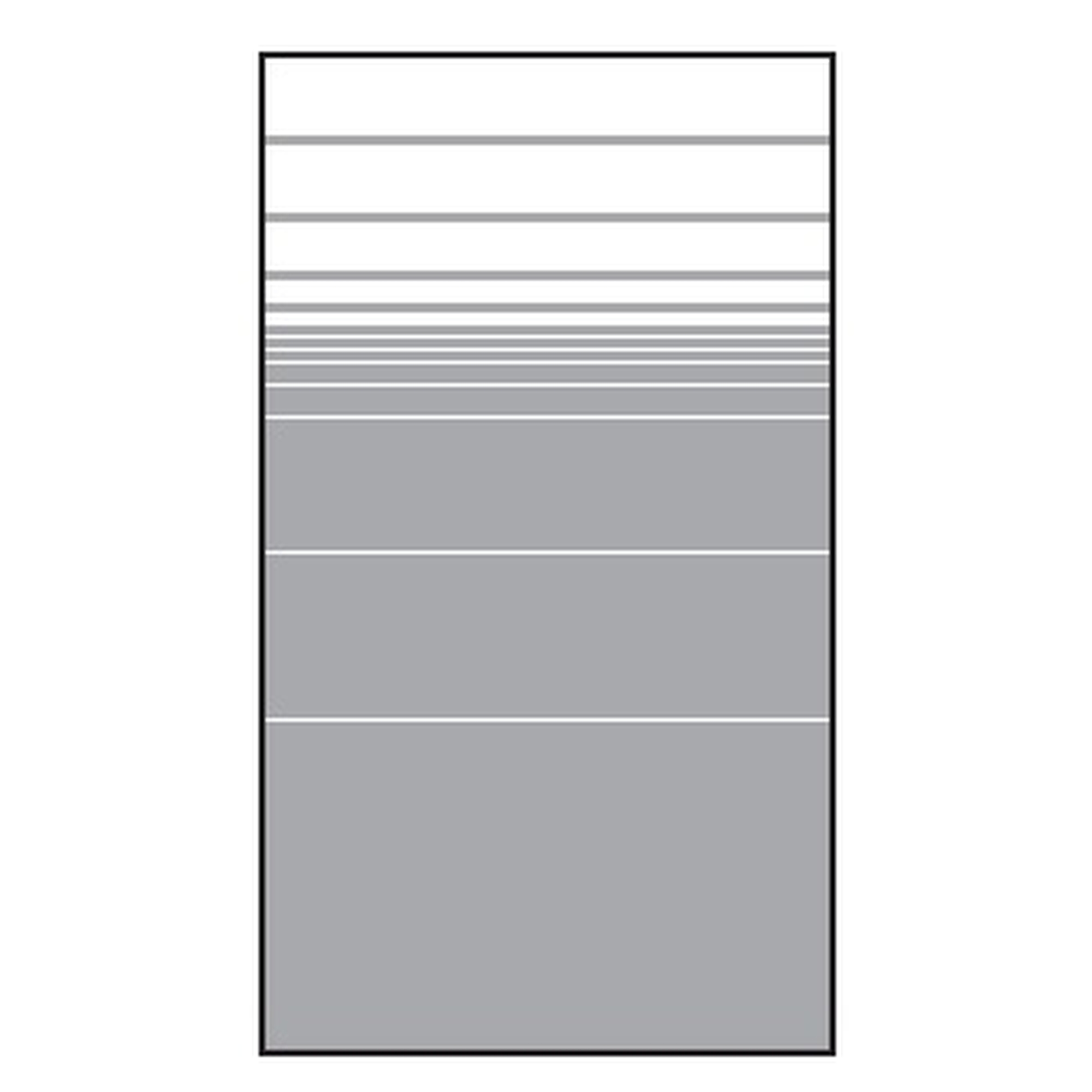 VETRO Glasscheibe
B 1030 x H 1800 mm
Streifen-Dekor 81, satiniert
#68105