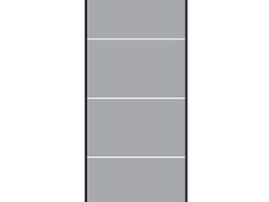 VETRO Glasscheibe
B 515 x H 1200 mm
Streifen-Dekor 82, satiniert
#68201
