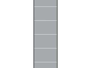 VETRO Glasscheibe
B 515 x H 1800 mm
Streifen-Dekor 82, satiniert
#68204