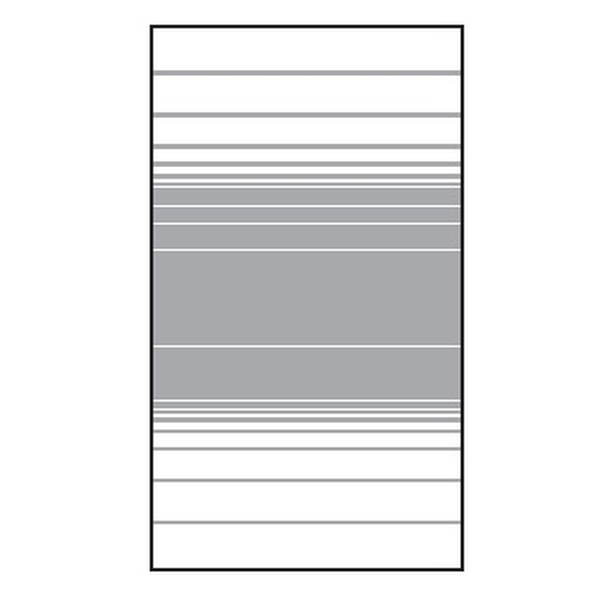 VETRO Glasscheibe
B 1030 x H 1800 mm
Streifen-Dekor 83, satiniert
#68305