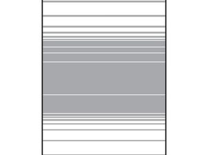 VETRO Glasscheibe
B 1200 x H 1800 mm
Streifen-Dekor 83, satiniert
#68306