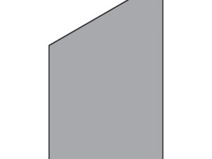 VETRO Glasscheibe ECKE links
B 1030 x H 1200/1800 mm
Vollflächen-Dekor 84, satiniert
#68408