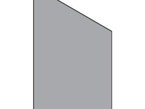 VETRO Glasscheibe ECKE rechts
B 1030 x H 1800/1200 mm
Vollflächen-Dekor 84, satiniert
#68409