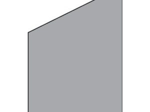 VETRO Glasscheibe ECKE links
B 1200 x H 1200/1800 mm
Vollflächen-Dekor 84, satiniert
#68410
