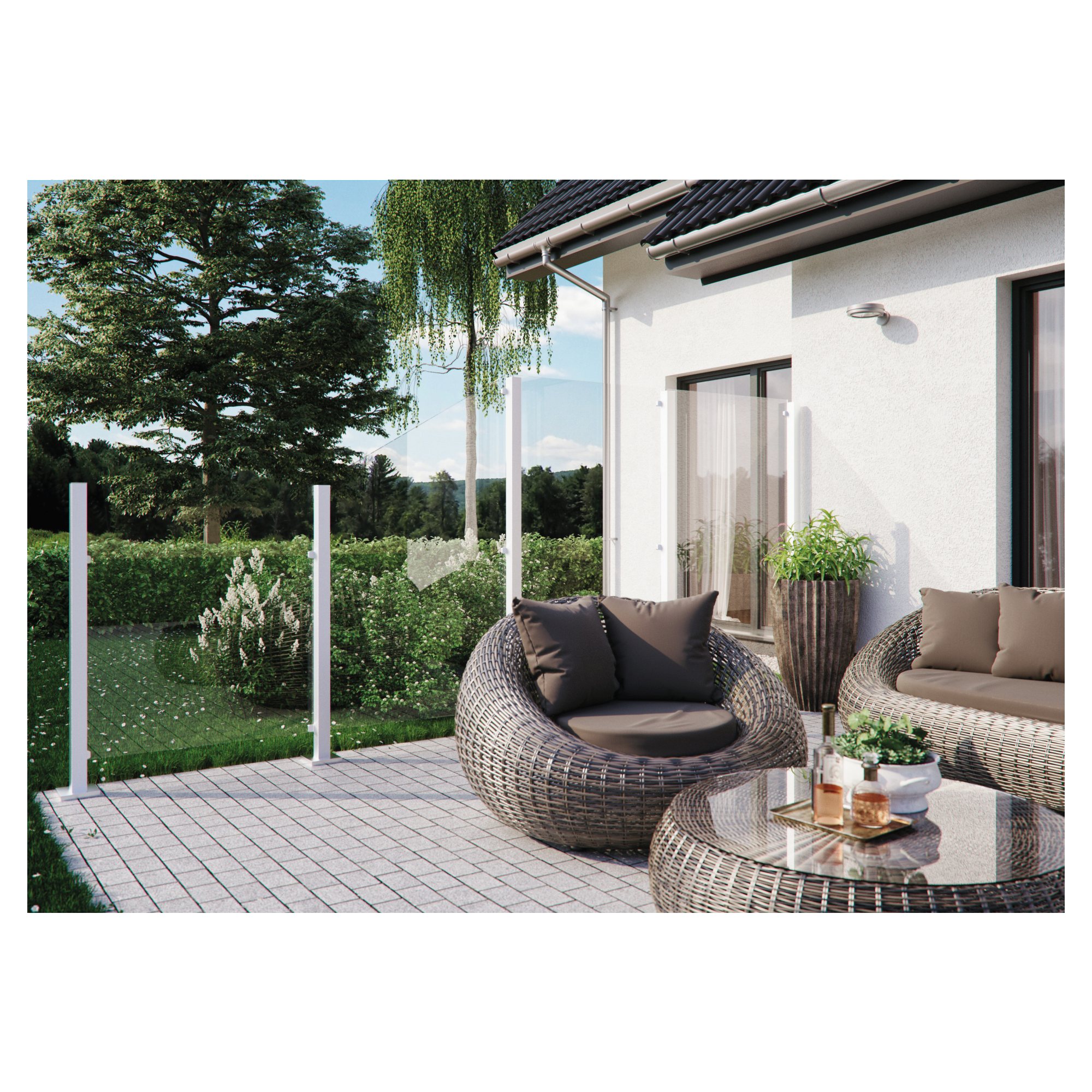 VETRO Glasscheibe ECKE beidseitig
B 1030 x H 1200/1800 mm
Klarglas
#60008 – Bild 2