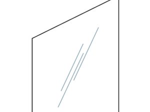 VETRO Glasscheibe ECKE beidseitig
B 1200 x H 1200/1800 mm
Klarglas
#60010