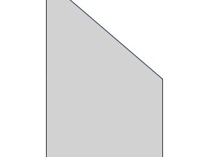 RUDE-Serie Systemglas Ecke rechts
B1030 x H1740/870 x T8 mm
Vollflächen-Dekor 84