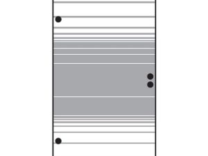 VETRO TÜR-Glasscheibe 
987 x 1800 mm, DIN Links
Streifen Dekor 83 satiniert
#68312