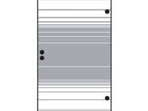 VETRO TÜR-Glasscheibe 
987 x 1800 mm, DIN Rechts
Streifen Dekor 83 satiniert
#68313