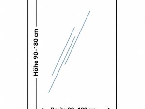 VETRO Glasscheibe Anfertigung20-120 x 90-180 cmKlarglas#60007
