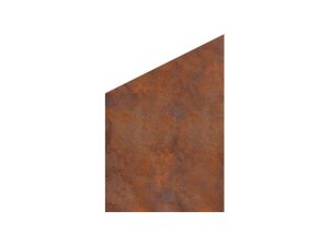 VETRO Glasscheibe CORTEN 
B 1200 x H 1200/1800 mm Ecke links
Motivdruck Cortenstahl 46/21