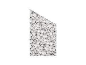 VETRO Glasscheibe KIESEL
B 1030 x H 1800/1200 mm Ecke rechts
Motivdruck Kieselsteine 46/22