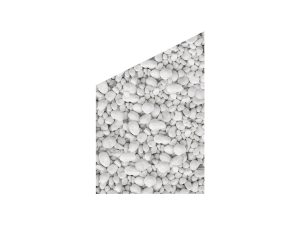 VETRO Glasscheibe KIESEL
B 1200 x H 1200/1800 mm Ecke links
Motivdruck Kieselsteine 46/22