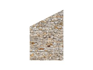 VETRO Glasscheibe MAUER
B 1200 x H 1200/1800 mm Ecke links
Motivdruck Mauerwerk 46/23