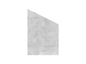 VETRO Glasscheibe BETON
B 1200 x H 1800/1200 mm Ecke rechts
Motivdruck Beton 46/24