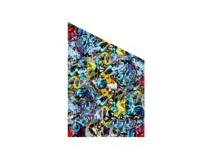 VETRO Glasscheibe GRAFFITI
B 1200 x H 1800/1200 mm Ecke rechts
Motivdruck Graffiti 46/25