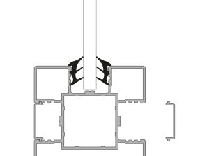 VETRO System-Pfosten Alu
68 x 68 x 2400 mm, 3-fach genutet
Anthrazit Struktur