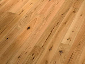 Admonter 3-Schichtparkett – 1-Stab Landhausdiele – Eiche Rustic – schwarz gekittet