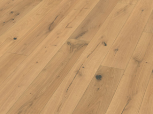 Admonter 3-Schichtparkett – 1-Stab Landhausdiele – Eiche Stone Rustic – schwarz gekittet