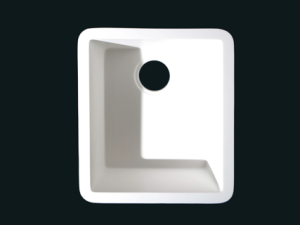 Spülbecken – BS 3440 – Classic White 0-100 10 mm Radius – ohne Überlauf Verarbeitungsrichtlinien: www.roggemann.d