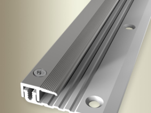 Combi-Vinyl Abschlussprofil – PF 377 V - F2 edelstahl für Vinyl & Designbeläge – 4 - 9 – 5 mm Aluminium eloxiert