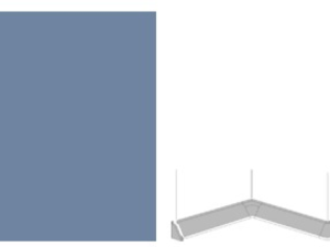 Getalit-Formteile-Set – Dekor: lavendelblau Set bestehend aus: 2x Innenecke 90° – 1x Außenecke – 1x linke und 1x rechte Endk