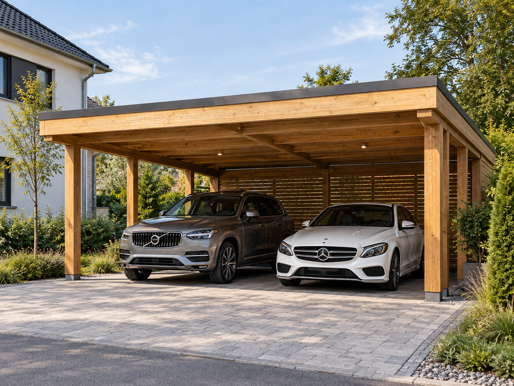 Carport Kosten beim Doppelcarport