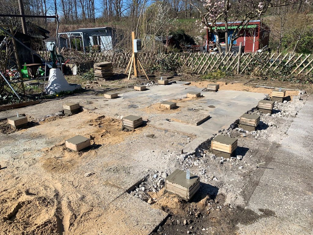 Gerätehaus Fundament