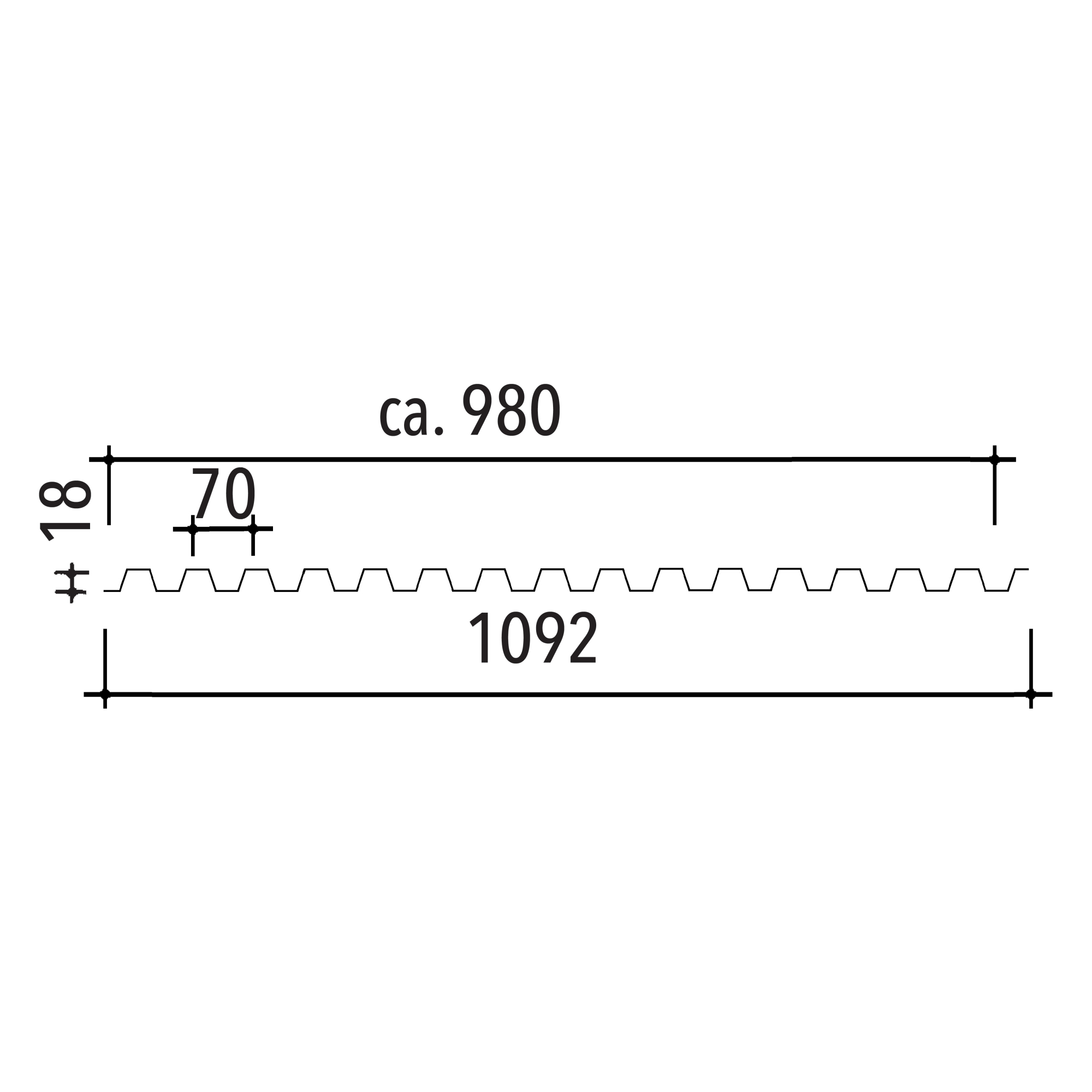 Novaklar Spundwand 1,2 mm
1092 x 2000 mm, BRONZE – Bild 3