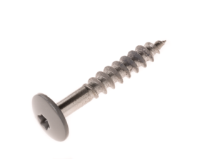 Fassadenschrauben V4A m. Torx – Fassadenschrauben V4A m. Torx M 5 – 3x35 mm à 100 St. RAL 7037 – staubgrau passend zu Krono U171