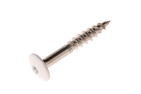 Fassadenschrauben V4A m. Torx – M 5 – 5x35 mm weiß – à 100 St.