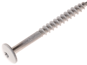 ROG-Edelstahlschrauben – 5 – 5 x 55 mm a 100 St. farblich beschichtet grau