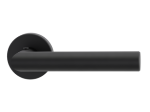 Griffwerk smart²Lock rechts – Lucia – runde Klipprosetten – Graphitschwarz