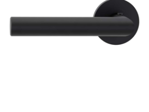 Griffwerk smart²Lock links – Lucia Professional – runde Schraubrosetten – graphitschwarz