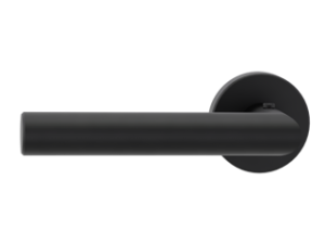 Griffwerk smart²Lock links – Lucia – runde Klipprosetten – Graphitschwarz
