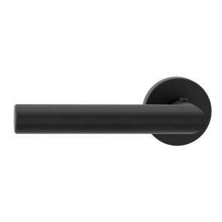 Griffwerk smart²Lock links – Lucia – runde Klipprosetten – Graphitschwarz