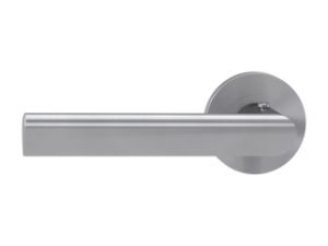 Griffwerk smart²Lock links – Tri 134 Professional – runde Schraubrosetten – Edelstahl matt