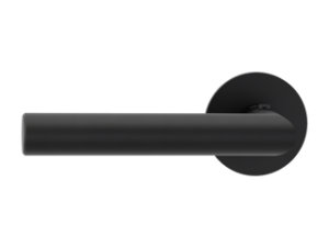 Griffwerk smart²Lock links – Lucia Piatta S – runde Flachrosetten – Graphitschwarz