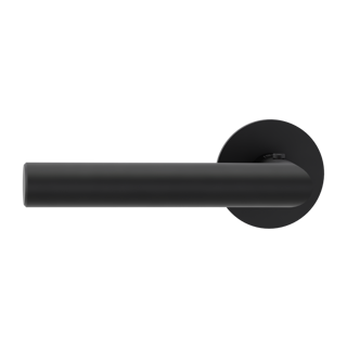 Griffwerk smart²Lock links – Lucia Piatta S – runde Flachrosetten – Graphitschwarz