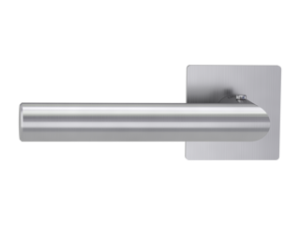 Griffwerk smart²Lock links – Lucia Piatta S Quattro – eckige Flachrosetten – Edelstahl matt