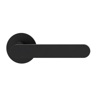 Griffwerk smart²Lock rechts – Avus Piatta S – runde Flachrosetten – Graphitschwarz